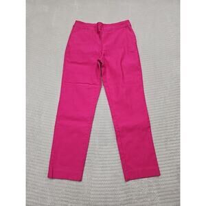 Crown & Ivy Pants Womens 6 Petite Barbie Pink Pull On Stretch